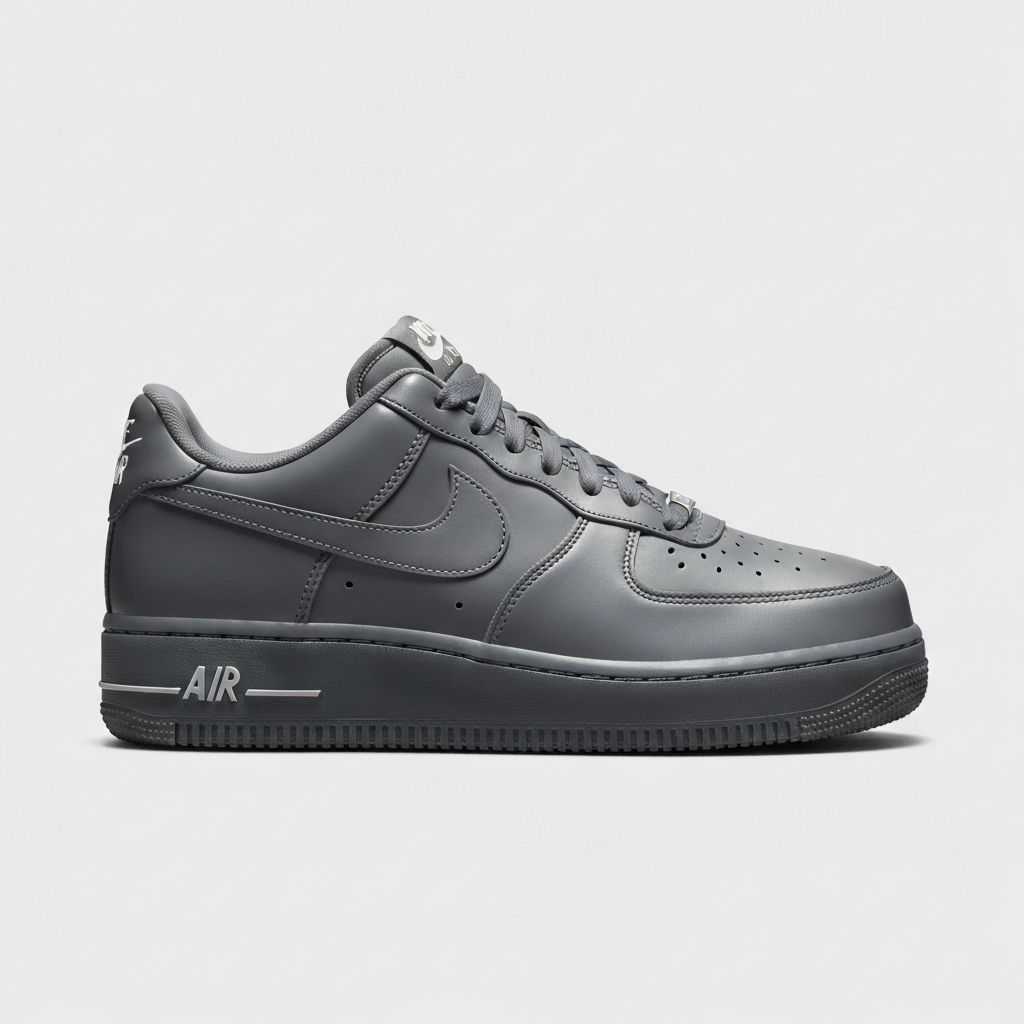 Tênis Masculino Nike Air Force 1 Cinza Escuro Premium